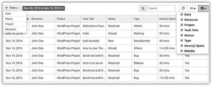 Save time with Time Tracking Tool